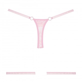 SAY IT WITH GARTERS - LACE THONG - OS - PINK