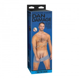 DAN DAMAGE - REALISTIC ULTRASKYN DILDO - 10 / 25 CM - VANILLA