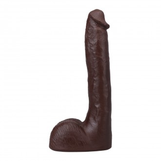 DOC JOHNSON PRESSURE - REALISTIC ULTRASKYN DILDO - 10" / 25 CM - CHOCOLATE