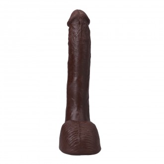 DILDO ULTRASKYN REALÍSTICO PRESSURE - 10" / 25 CM - CHOCOLATE DOC JOHNSON