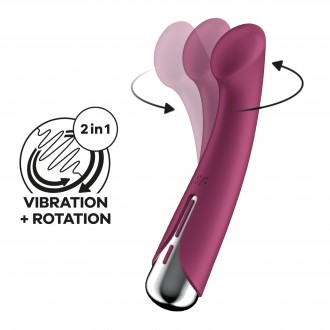 VIBRADOR SPINNING G-SPOT 1 ROJO SATISFYER