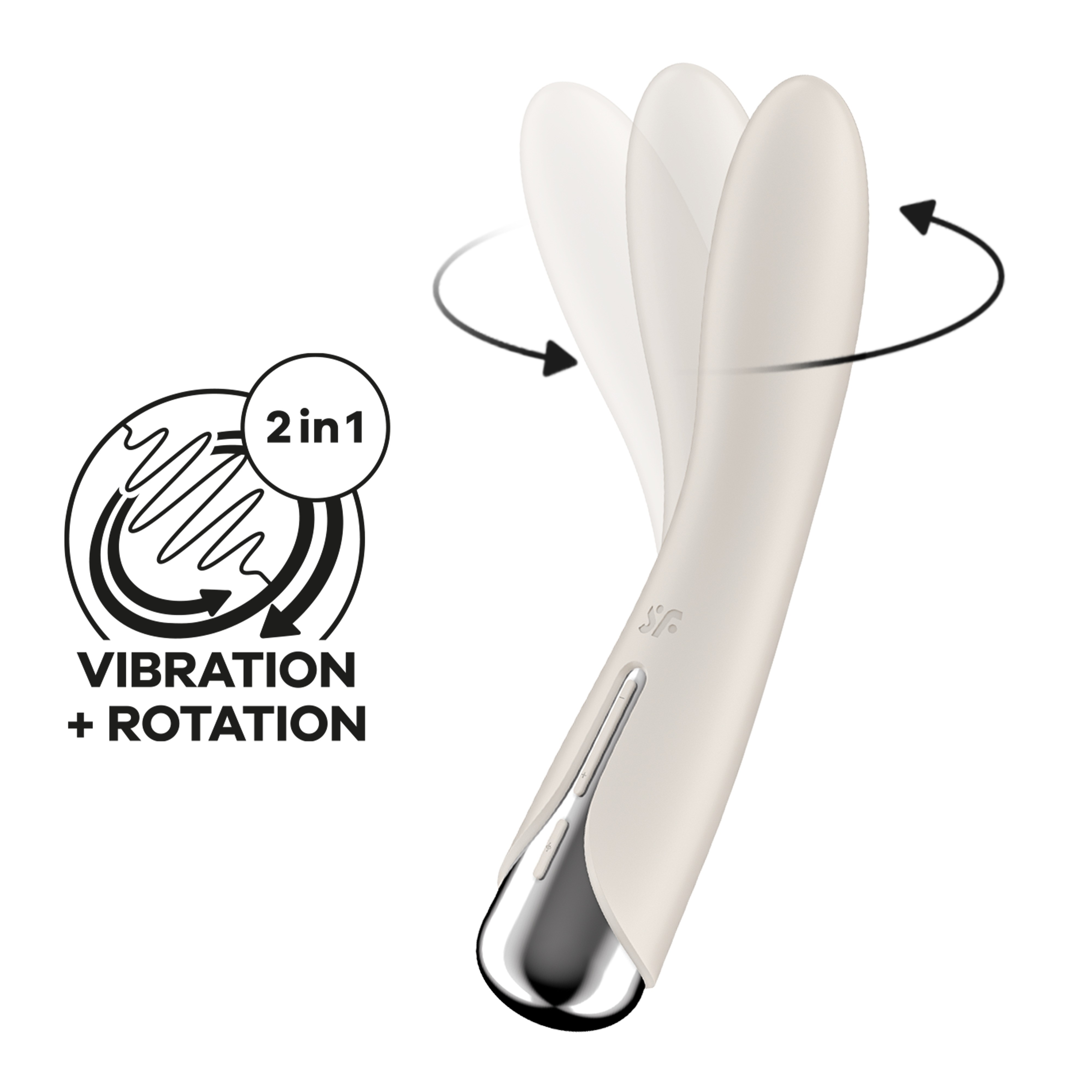 VIBRADOR SPINNING VIBE 1 BEIGE SATISFYER