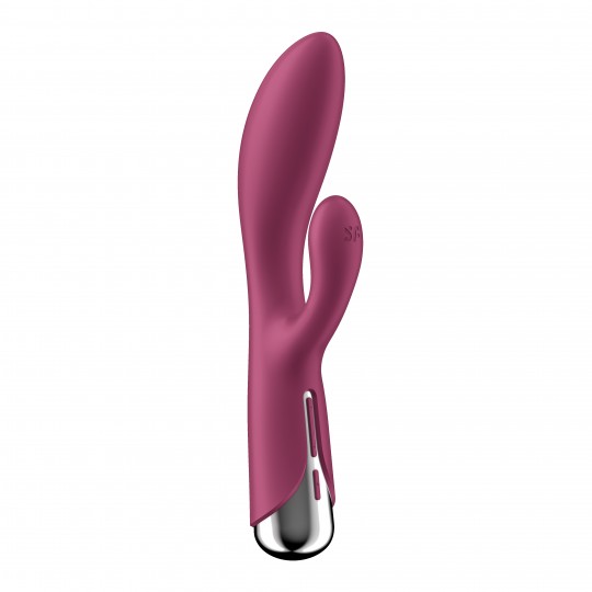 VIBRADOR SPINNING RABBIT 1 VERMELHO SATISFYER