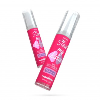 GEL LUBRICANTE STEAL MY KISSES DE SABOR FRESA Y CHAMPÁN CRUSHIOUS 10ML