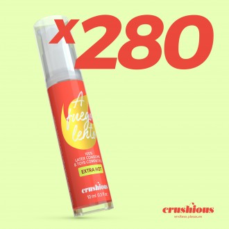 PACK DE 280 GEL LUBRIFICANTE A FUEGO LENTO DE EFEITO CALOR CRUSHIOUS 10ML