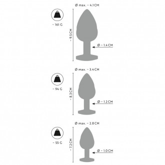 METAL BUTT PLUG SET