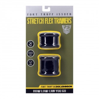 STRETCH FLEX TRAINERS - BLACK