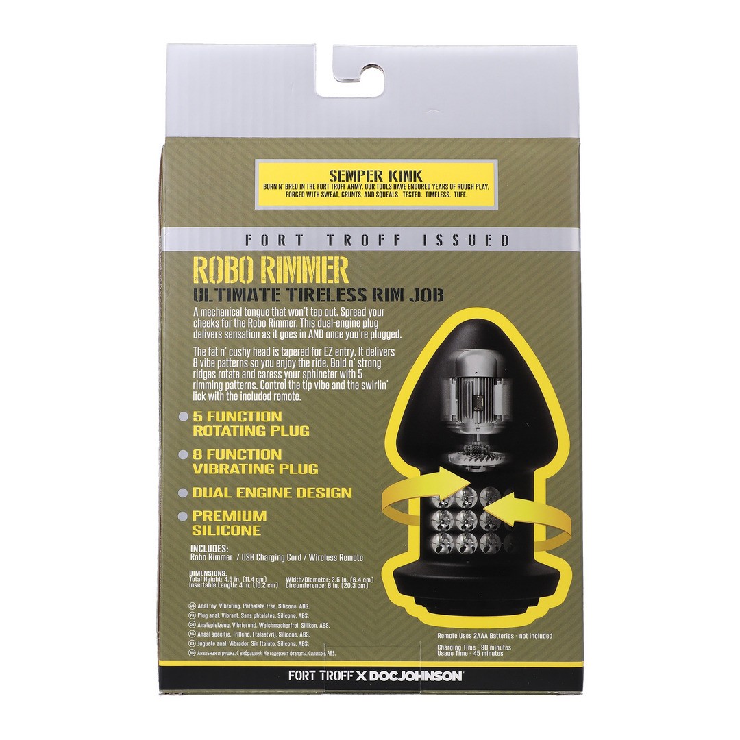 ROBO RIMMER X - VIBRATING PLUG - BLACK