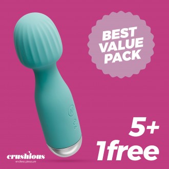 PACK 5 + 1 FREE CRUSHIOUS WANDERLUST MINI WAND MINT GREEN