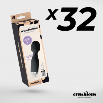 PACK OF 32 CRUSHIOUS WANDERLUST MINI WAND BLACK