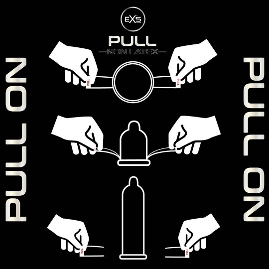 EXS PULL - NON-LATEX CONDOMS - 3 PIECES