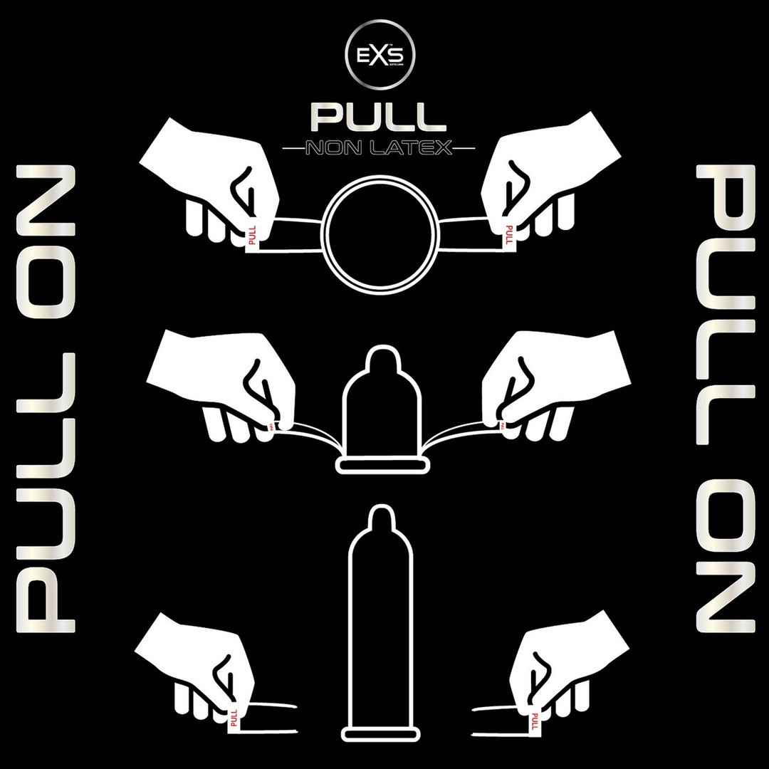 EXS PULL - NON-LATEX CONDOMS - 6 PIECES