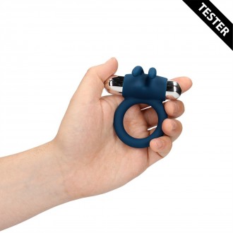 VIBRATING RABBIT COCK RING - BALTIC BLUE - TESTER