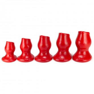 PIGHOLE - HOLLOW BUTT PLUG - XXLARGE - RED