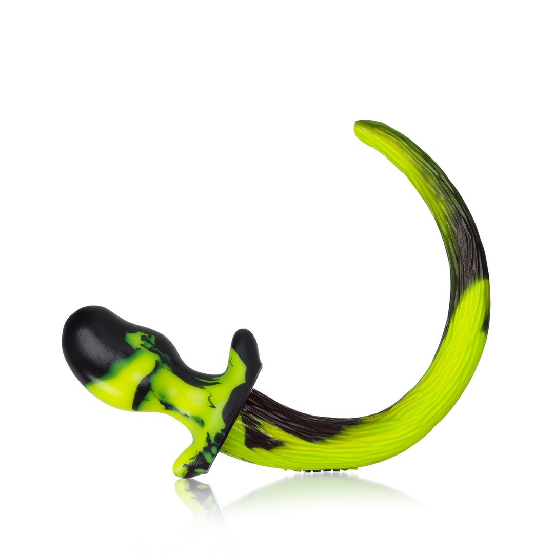 PUPPY TAIL - BEAGLE - BLACK/ACID YELLOW