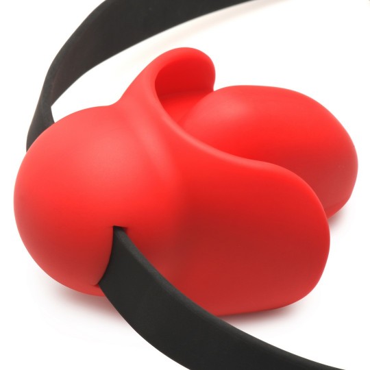 GAG ORDER - EXTREME SILICONE BALL GAG - RED