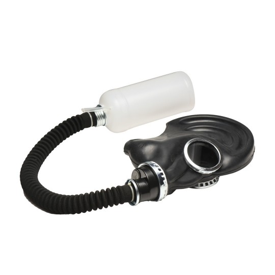 DARK INHALER - GAS MASK WITH BOTTLE - BLACK