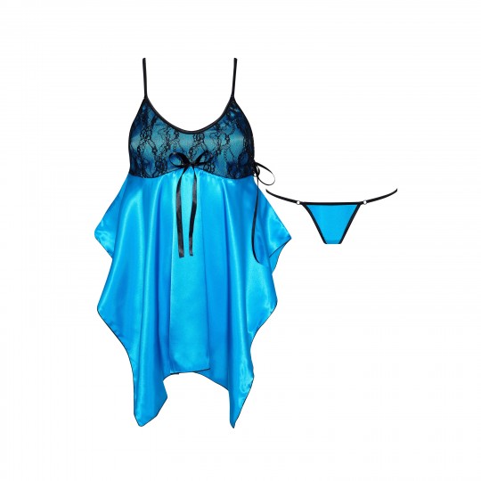 JULIETA CHEMISE TURQUOISE