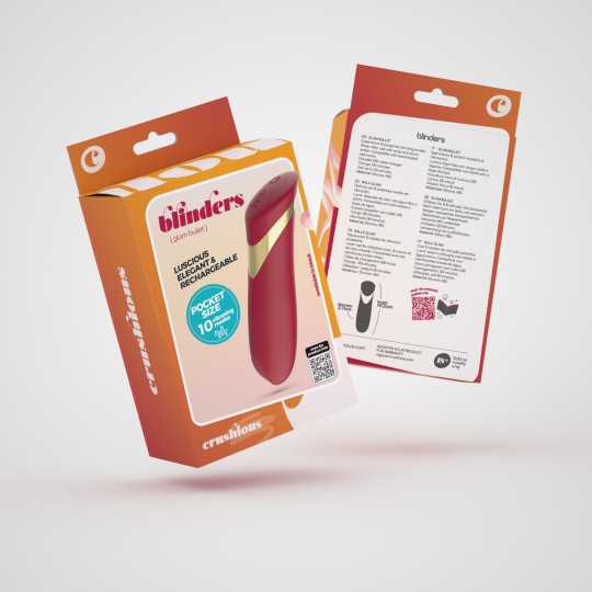 PACK 5 + 1 GRATUIT BLINDERS BALLE VIBRANTE RECHARGEABLE ROUGE CRUSHIOUS