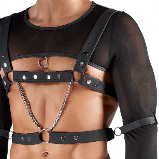 CONJUNTO DE 4 PIEZAS SVENJOYMENT BONDAGE NEGRO