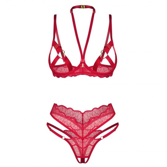 CONJUNTO DE 2 PIEZAS CUPIDE DESIR ROJO OBSESSIVE