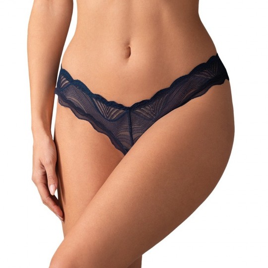 TANGA CON ABERTURA NIGHTLY AZUL OBSESSIVE