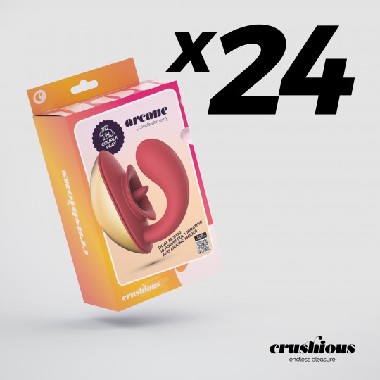 PACK DE 24 ARCANE ESTIMULADOR RECARREGÁVEL PARA CASAL CRUSHIOUS