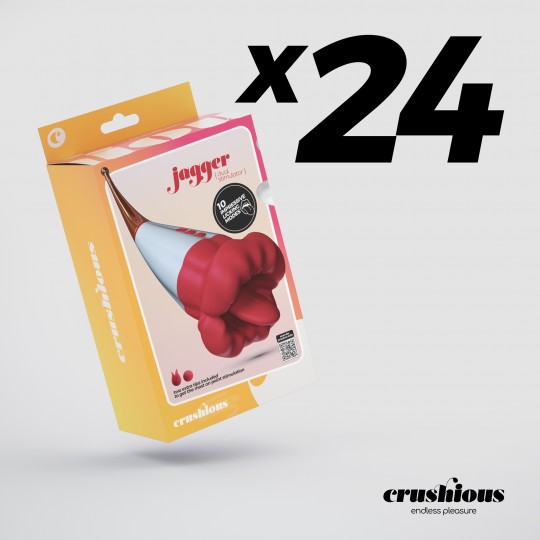 PACK OF 24 CRUSHIOUS JAGGER DOUBLE STIMULATOR