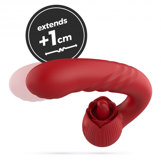 VIBRADOR ROSA CON IMPULSO OSIRIA CRUSHIOUS