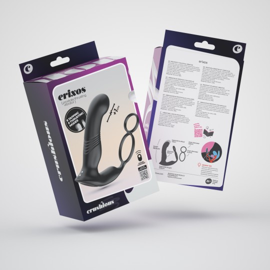 PACK 5 + 1 FREE CRUSHIOUS ERIXOS PROSTATE VIBRATOR WITH REMOTE CONTROL