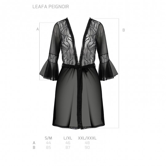 ROBE E TANGA LEAFA PRETO ECO COLLECTION PASSION