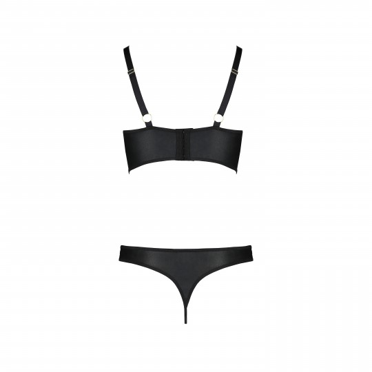 CONJUNTO DE 2 PEÇAS MALWIA BIKINI PRETO TAMANHO QUEEN PASSION