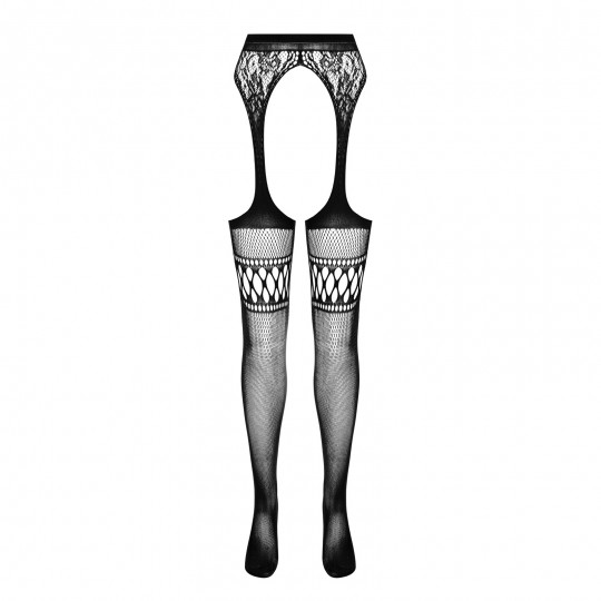 PASSION EROTIC LINE STOCKINGS S026 BLACK