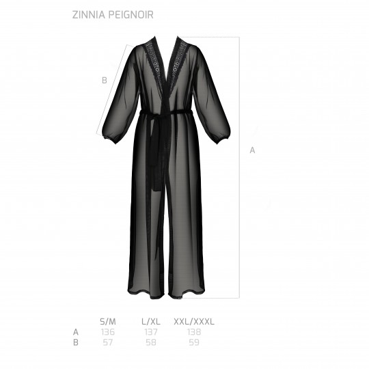 ROBE E TANGA ZINNIA PRETO ECO PASSION