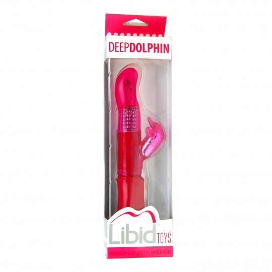 VIBRADOR DEEP DOLPHIN VERMELHO LIBID TOYS