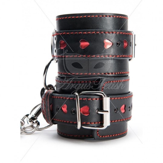 ARGUS TOYS ARGUS FETISH HEART ANKLE CUFFS