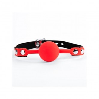 ARGUS TOYS ARGUS FETISH RED LEOPARD BALL GAG