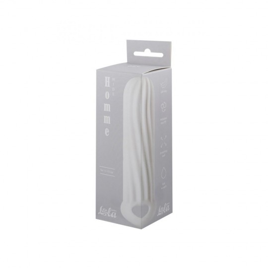 LOLA GAMES HOMME WIDE PENIS SLEEVE WHITE 11-15CM