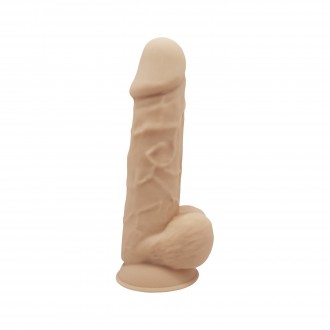 VIBRADOR REALISTA COM ROTAÇÃO E COMANDO SILEXD FLESH MODELO 1 8.5" SILEXD