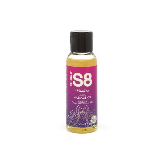 ÓLEO DE MASSAGEM S8 VITALIZE EROTIC MASSAGE STIMUL8 50 ML