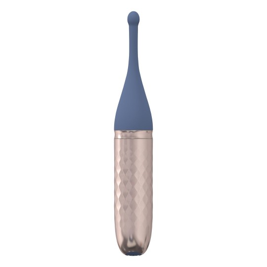 THE THRILL - 10 SPEED INTERCHANGEABLE VIBRATOR - BLUE