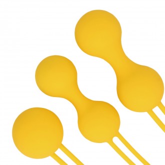 KEGEL BALL EXERCISE SET - LEMONADE YELLOW