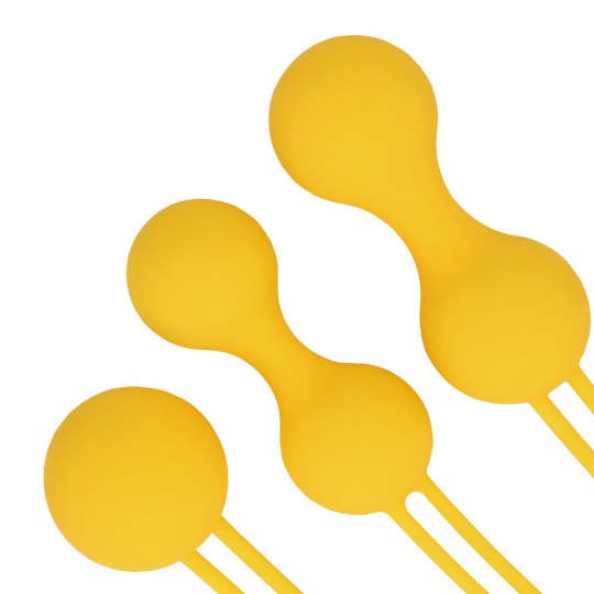 KEGEL BALL EXERCISE SET - LEMONADE YELLOW