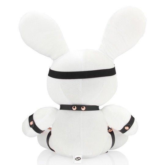 RABBIT BONDAGE - VELVET - LARGE - WHITE