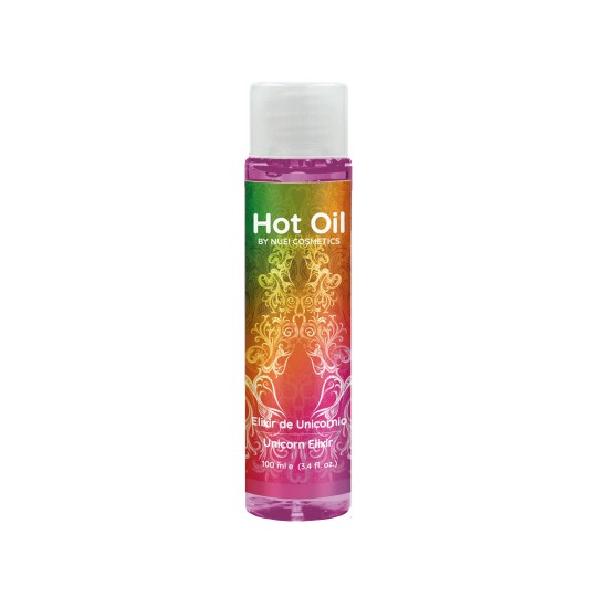 ÓLEO DE MASSAGEM COM EFEITO CALOR ELÍXIR DE UNICÓRNIO HOT OIL NUEI 100 ML