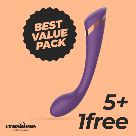 PACK 5 + 1 FREE CRUSHIOUS MIDAS G-SPOT STIMULATOR