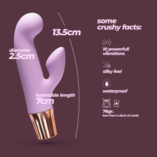 MINI VIBRADOR MELLOW CONY LAVANDA CRUSHIOUS