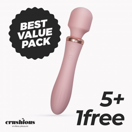 PACK 5 + 1 GRATUIT BAGUETTE DE MASSAGE DOUBLE JINX VIN ROSÉ CRUSHIOUS