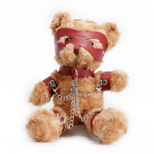 ORSO TEDDY BONDAGE CRUSHITO ROSSO 32CM CRUSHIOUS