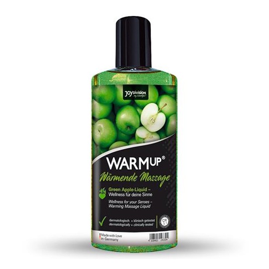 WARMUP EDIBLE MASSAGE OIL GREEN APPLE 150ML